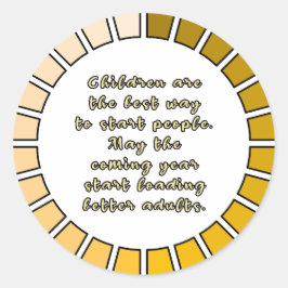 Ladung im neuen Jahr Runder Aufkleber