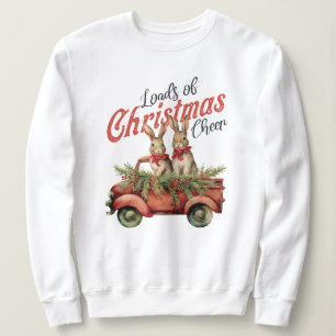 Ladung von Weihnachts-Tschernobschen in Red Truck Sweatshirt