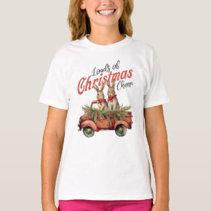 Ladung von Weihnachts-Tschernobschen in Red Truck T-Shirt