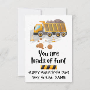 Ladungen Spaß Bau Klasse Valentine Card Dankeskarte