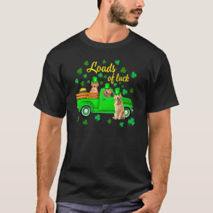 Ladungen von Luck Truck Golden Retriever St Patric T-Shirt