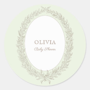 Laduree French Caffee Bonjour Bebe Green Runder Aufkleber