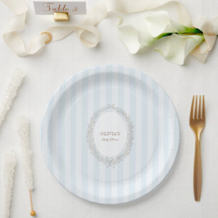 Laduree French Caffee Patisserie Bonjour Bebe Blue Pappteller