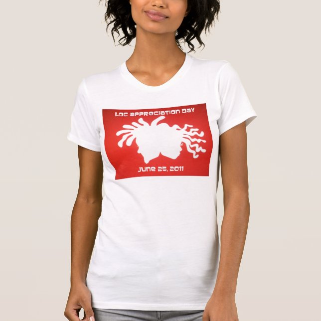 LADWHITEREDLOGOWRD T-Shirt (Vorderseite)