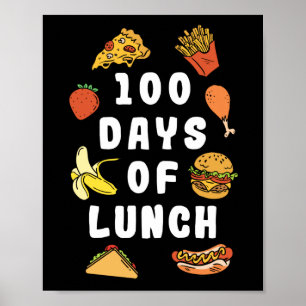 Lady 100 Days of Lunch Lady Mittag Poster