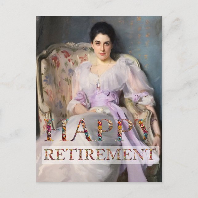 Lady Agnew of Lochnaw Happy Retirement Postkarte (Vorderseite)