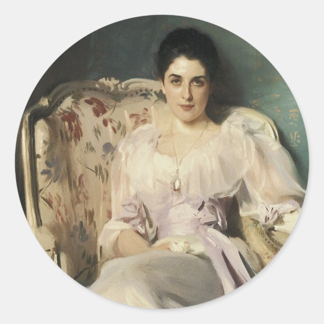 Lady Agnew of Lochnaw Runder Aufkleber (Vorderseite)