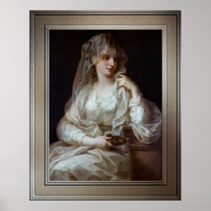 Lady als Vestal-Jungfrau von Angelika Kauffmann Poster