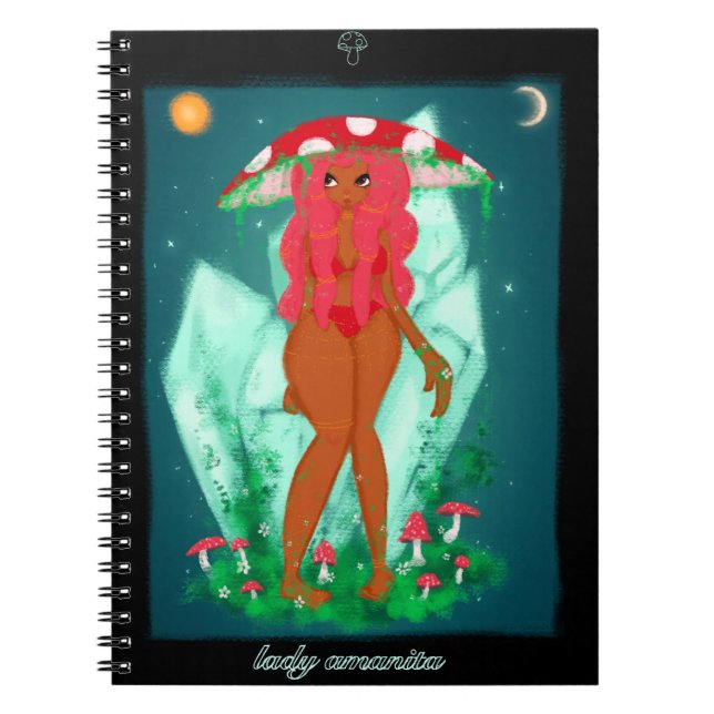 Lady Amanita Notebook Notizblock (Vorderseite)