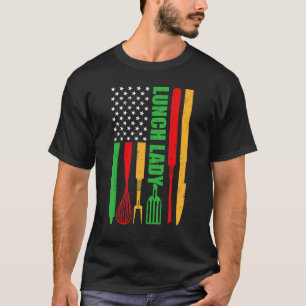 Lady American Flag 4. Juli Mittag Lady Ap T-Shirt