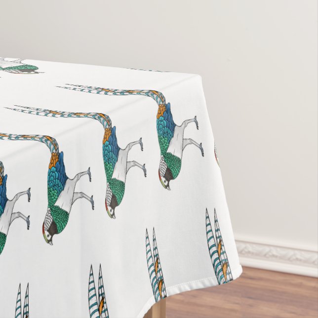 Lady Amherst-Cartoon Tischdecke (Beispiel)