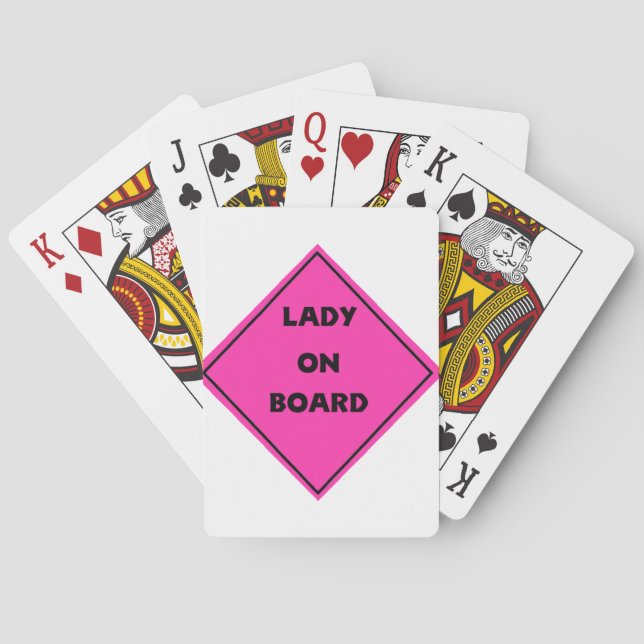 Lady an Bord Spielkarten (Rückseite)