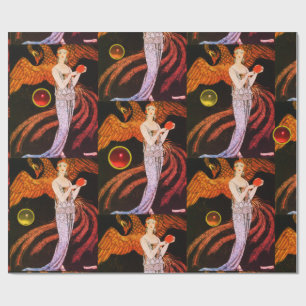 LADY AND FOENIX ART DECO SCHÖNHEIT FASHION COSTUMA GESCHENKPAPIER