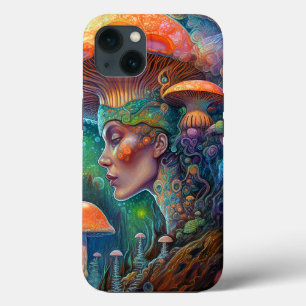 Lady and Mushrooms Surreal Fantasy Art Case-Mate iPhone Hülle