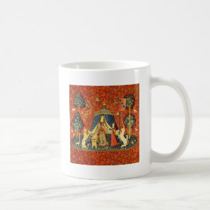 Lady and The Unicorn mittelalterlicher Teppich: Fr Tasse