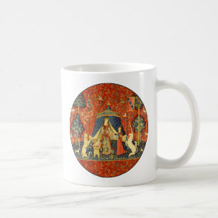 Lady and The Unicorn mittelalterlicher Teppich: Fr Tasse