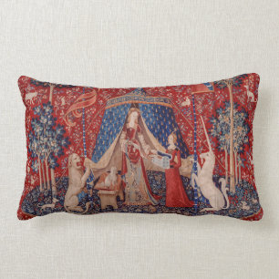 Lady and Unicorn Medieval Tapestry Desire Lendenkissen