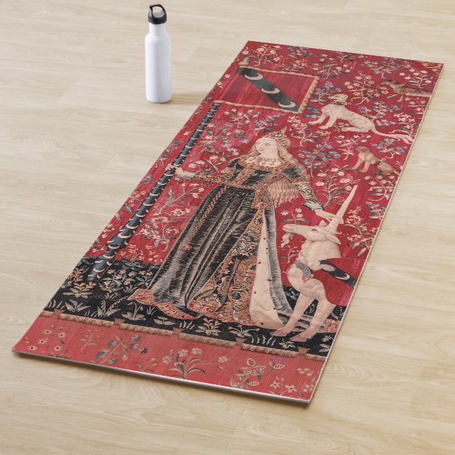Lady and Unicorn Medieval Tapestry Touch Yogamatte (Beispiel)