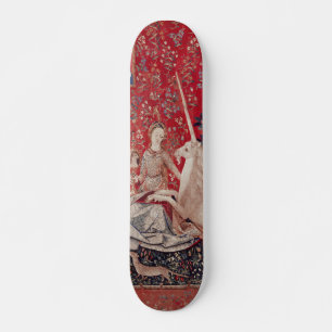 Lady and Unicorn Mittelalterliche Tapestry - Blick Skateboard
