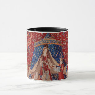 Lady and Unicorn Mittelalterliche Tapestry Tasse