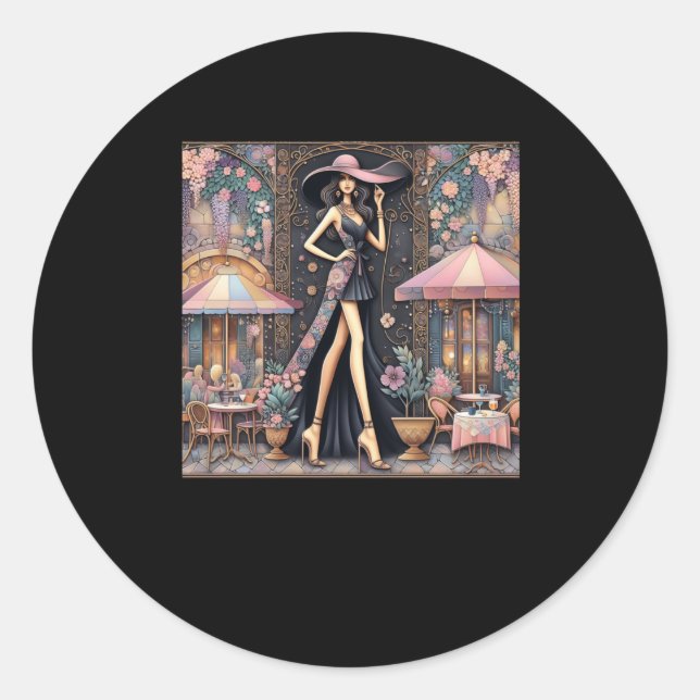 Lady Art # 4 Aufkleber (Vorderseite)