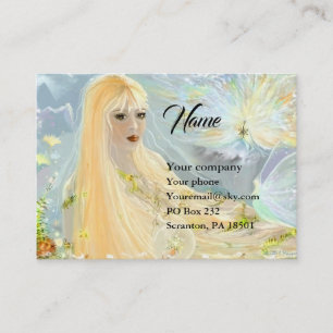 Lady Autumn Business Card Visitenkarte