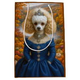 Lady Autumn , Poodle Mittlere Geschenktüte