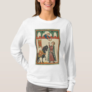 Lady Awarding Knight A Garland, 14. Jahrhundert T-Shirt