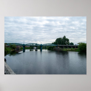Lady Bay Bridge über den River Trent, Nottingham Poster
