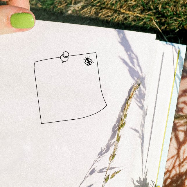 Lady Bird, Post It Journal Frame, Gummistempel (Von Creator hochgeladen)
