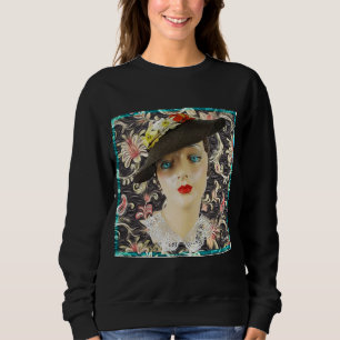 Lady Blue Eyes 1932 Vintage Mode Sweatshirt
