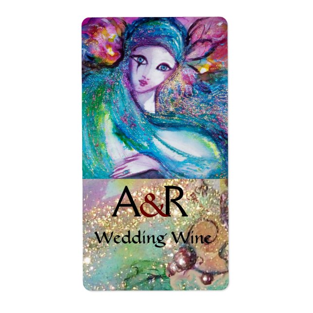 LADY BLUE MASK MONOGRAM Hochzeitlicher Wein (Vorne)