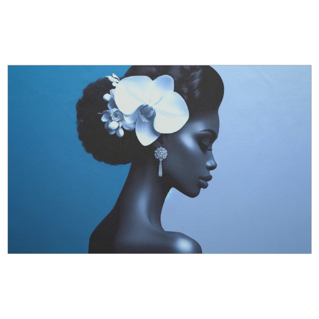 Lady Blue  Stoff (Fat Quarter (45,7 x 55,9 cm))