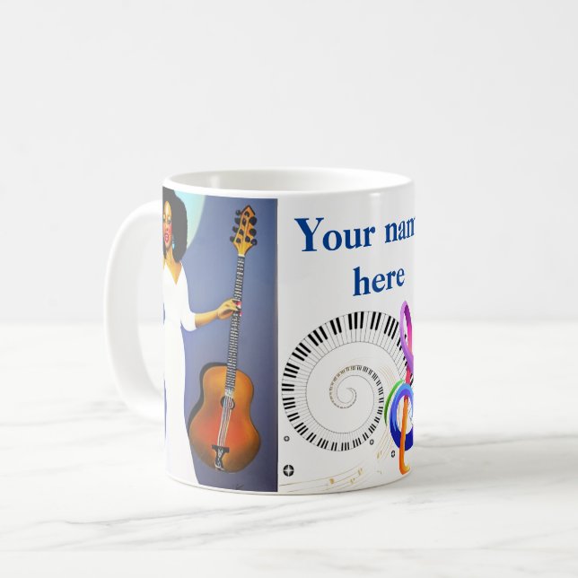 Lady Blues Kaffeetasse (Vorderseite Links)