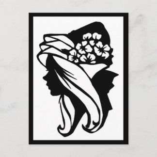 Lady Blume Postcard Postkarte