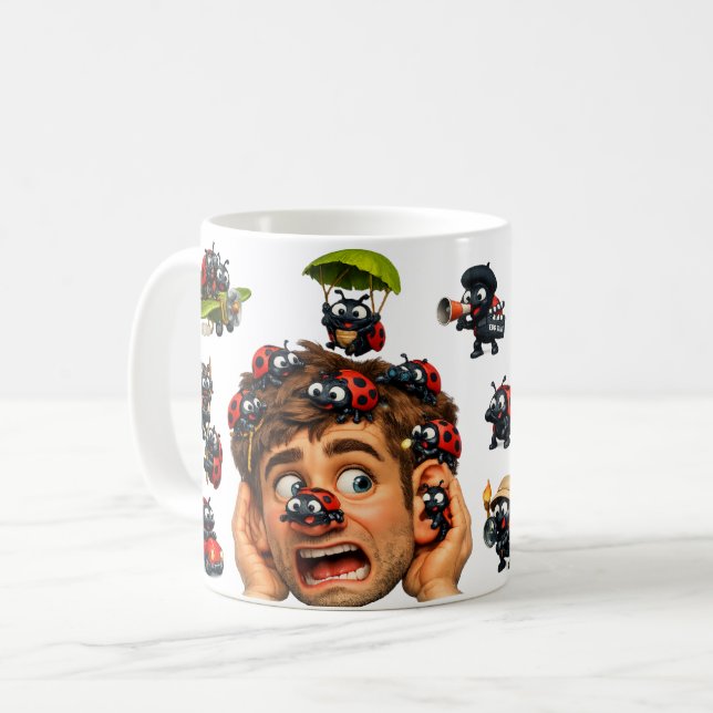 Lady Blush and the Buggers Kaffeetasse (Vorderseite Links)