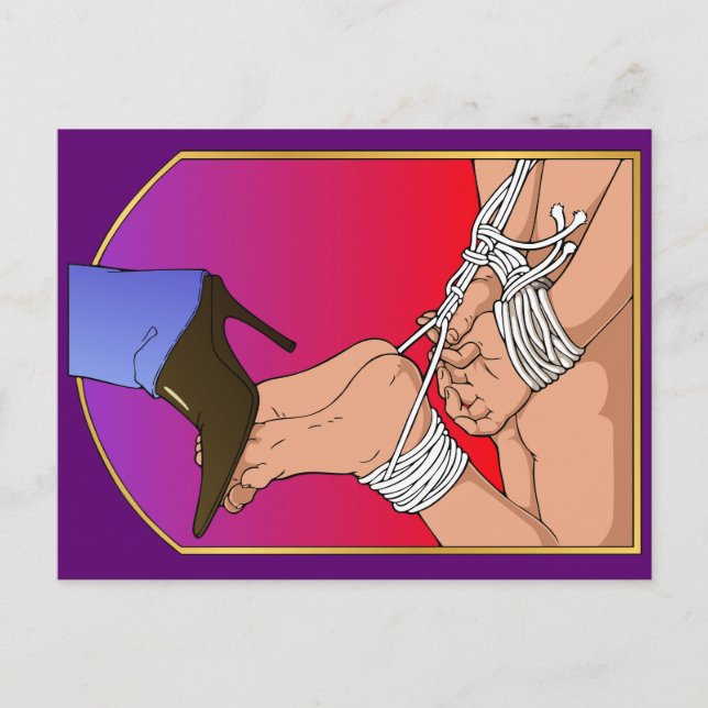 Lady Boot Postcard Postkarte (Vorderseite)