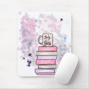 Lady Boss Books and Mug Planner Clipboard Mousepad