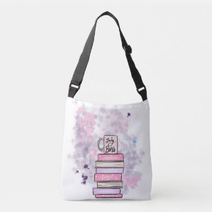 Lady Boss Books und Tasse Tote Bag Tragetaschen Mit Langen Trägern