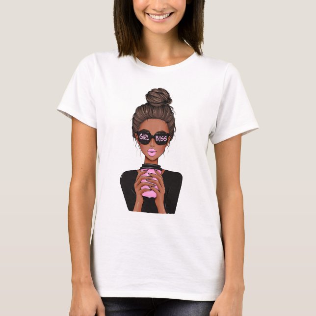 Lady Boss Life, Boss Babe Frau, Girl Boss T-Shirt (Vorderseite)