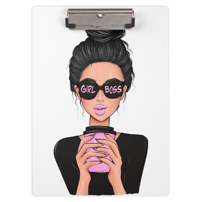 Lady Boss Life, Boss Babe Woman, Girl Boss Planner Klemmbrett (Vorderseite)