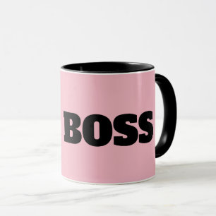 LADY BOSS PINK COFFEE MUGS TASSE