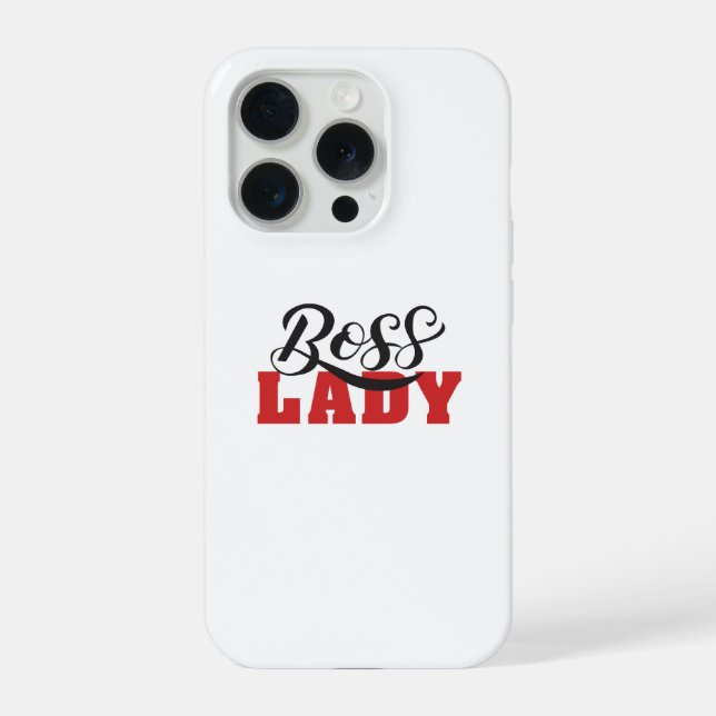 Lady Boss – Starkes Selbstbewusstes Frauendesign iPhone Hülle (Rückseite)