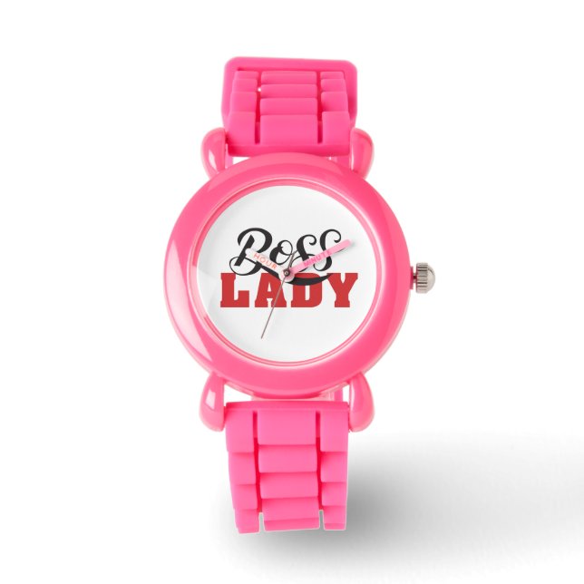 Lady Boss – Strong Confident Woman Design Armbanduhr (Vorderseite)