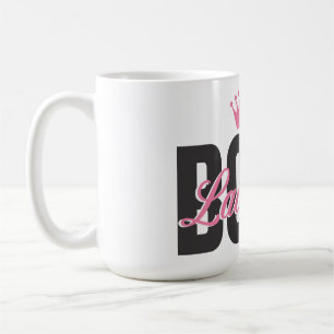 Lady Boss Typografie Art Kaffeetasse