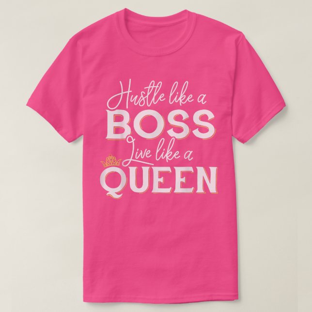 Lady Boss wie ein Boss T-Shirt (Design vorne)