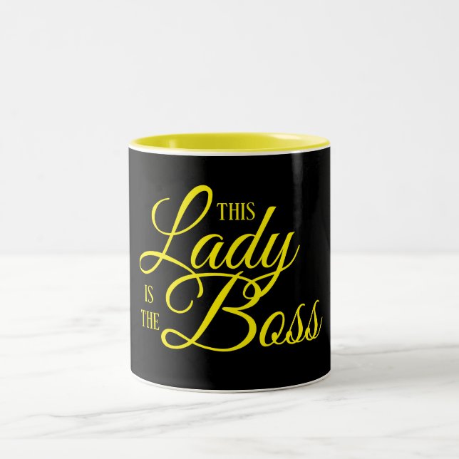 Lady BOSS Zweifarbige Tasse (Mittel)