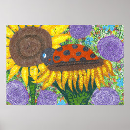 Lady Bug Afternoon Poster