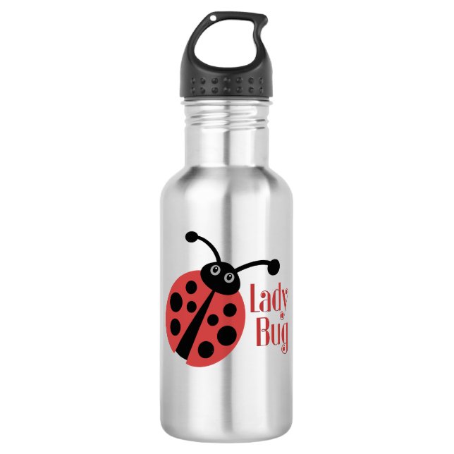 Lady Bug Animal Print Trinkflasche (Vorderseite)
