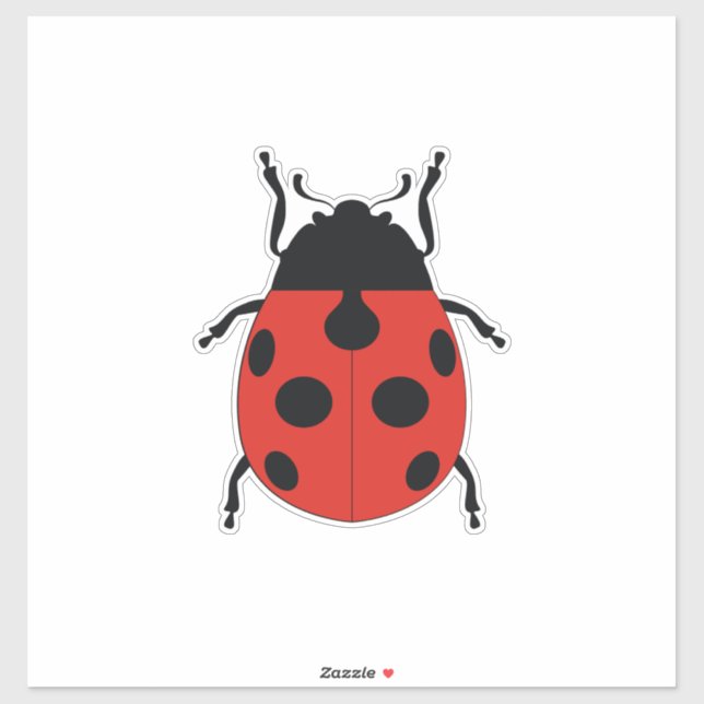 LADY BUG AUFKLEBER (Blatt)